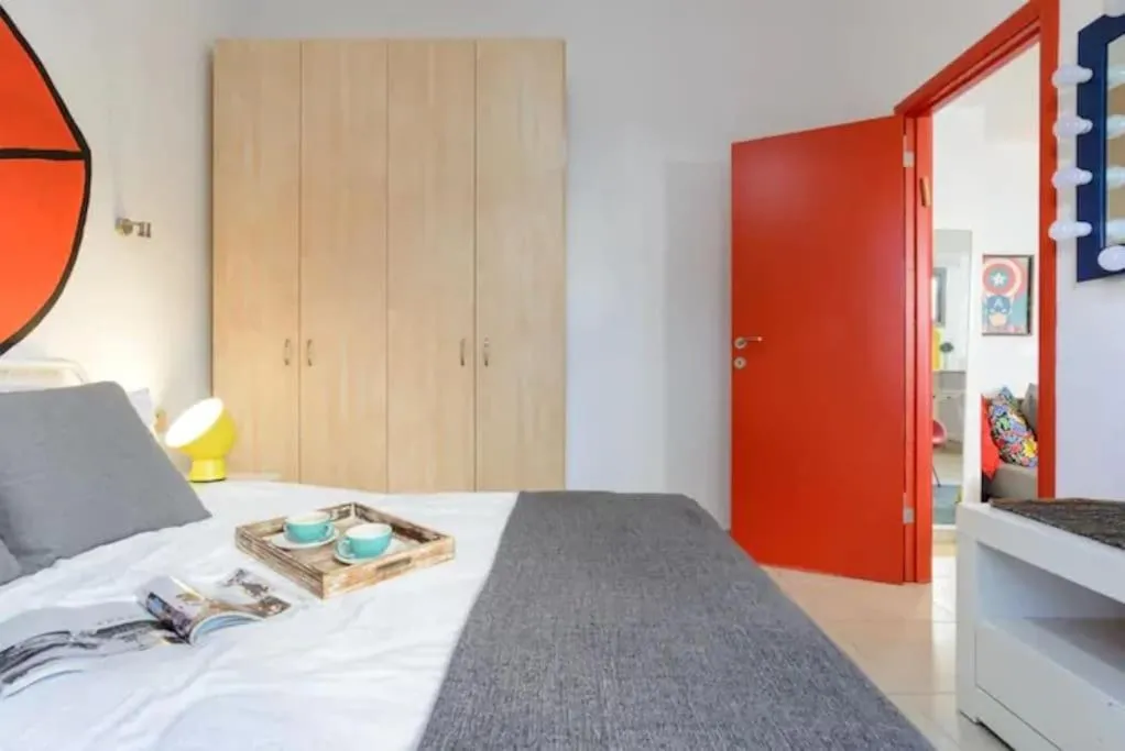 Image of ART style apt steps from Hilton beach Tel Aviv