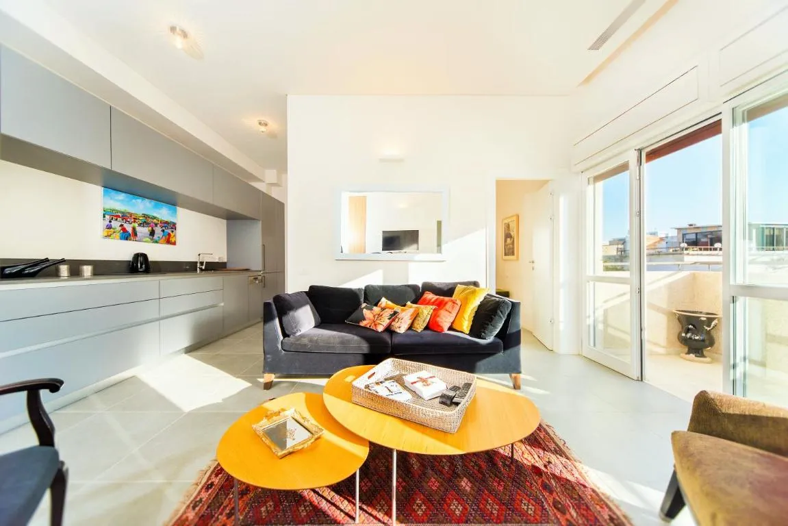 Image of Bright 1BR Apartment w Balcony & Mamad 10 min Walk from Beach by Sea N’ Rent