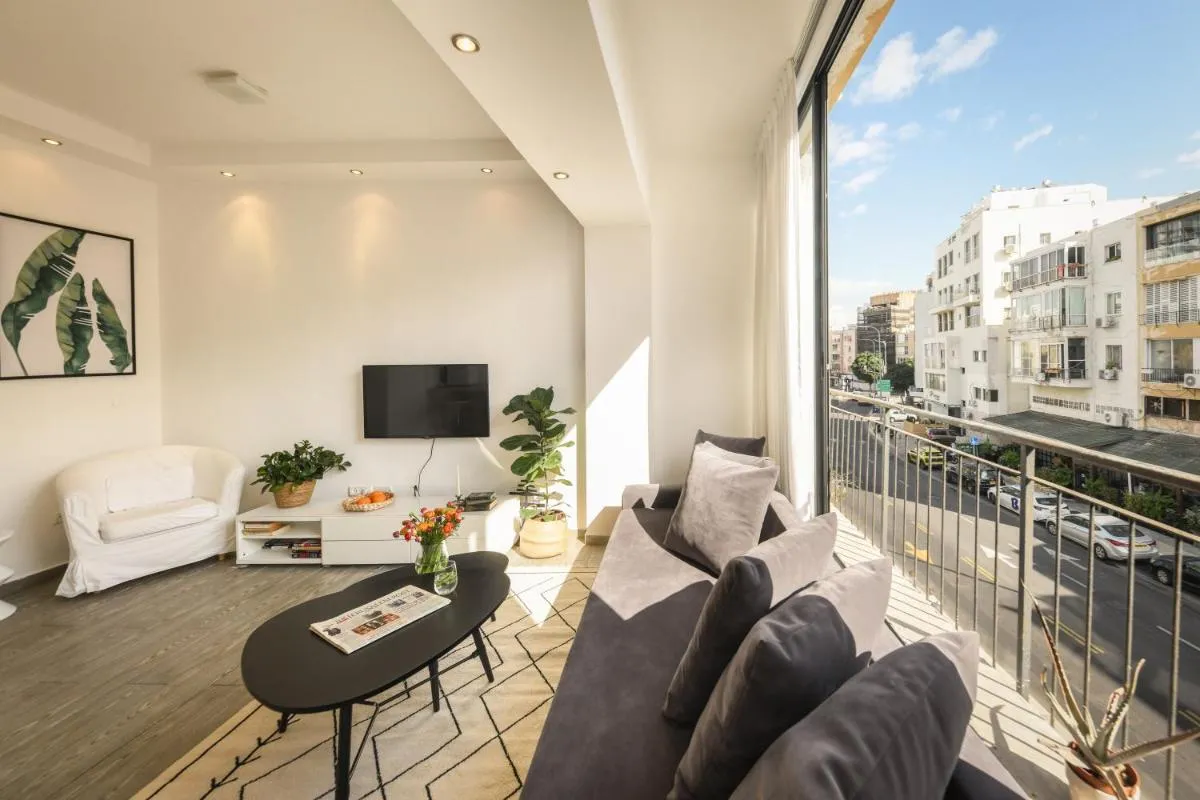 Image 1 of Charming 1 BR Apt w Sliding Window in Tel Aviv and Shelter by Sea N’ Rent