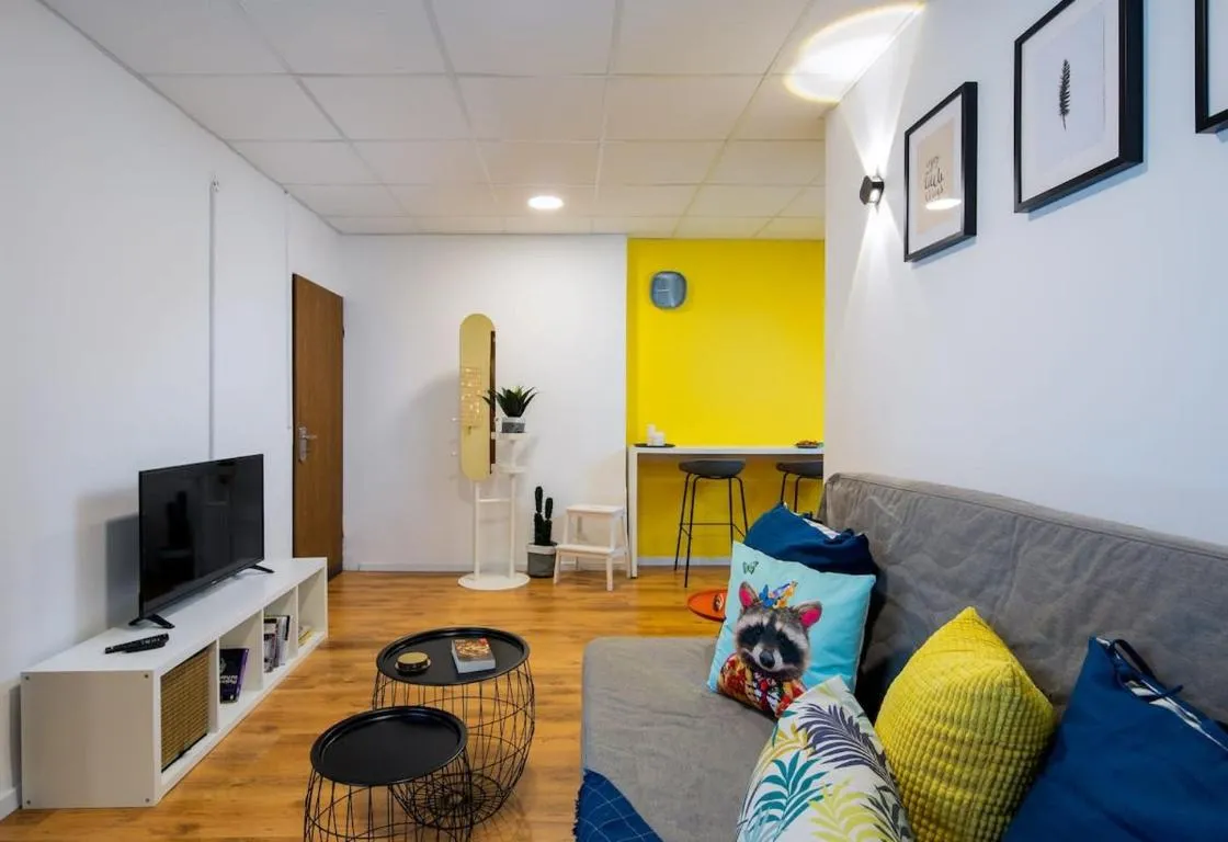 Image of Colorful Apartment by the Beach