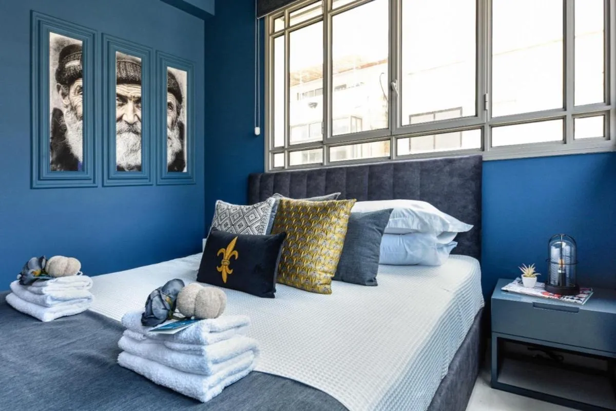 Image 1 of Eclectic Blue Apartment on Sheinkin by Sea N’ Rent