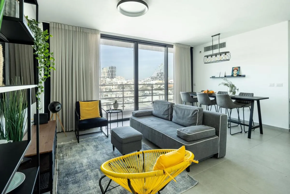 Image 3 of HaCarmel Market Vibrat Apartment with Mamad by Sea N’ Rent