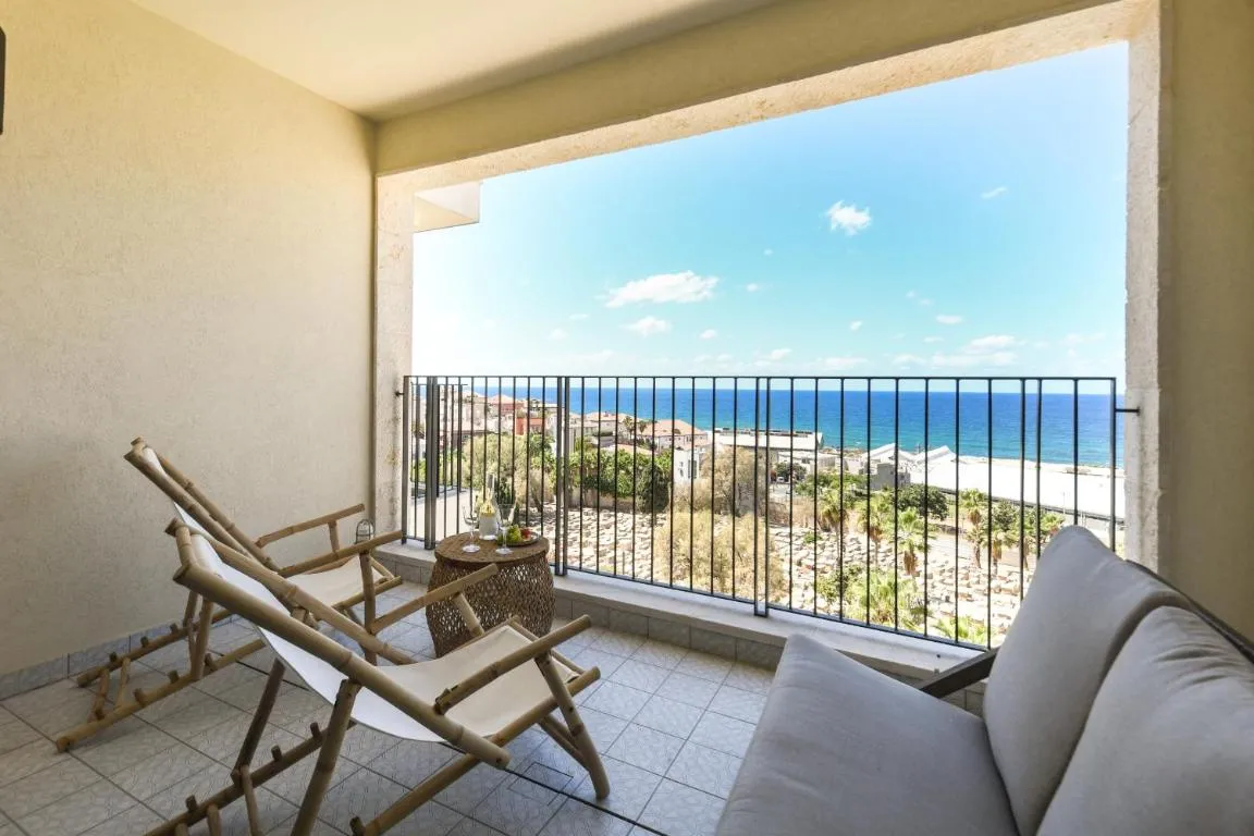 Image of Serene Studio Apt w Balcony Overlooking the Sea with Shelter by Sea N’ Rent