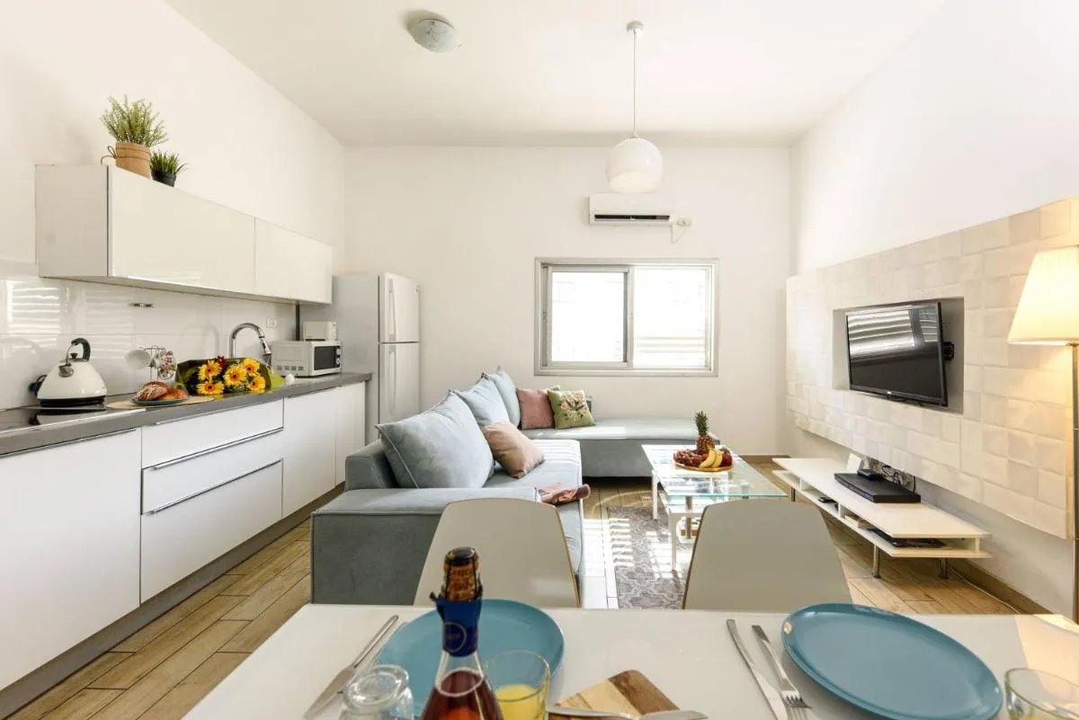Image 1 of Stylish 3BR Apt w Balcony 5 min Walk from Beach with Shelter by Sea N’ Rent